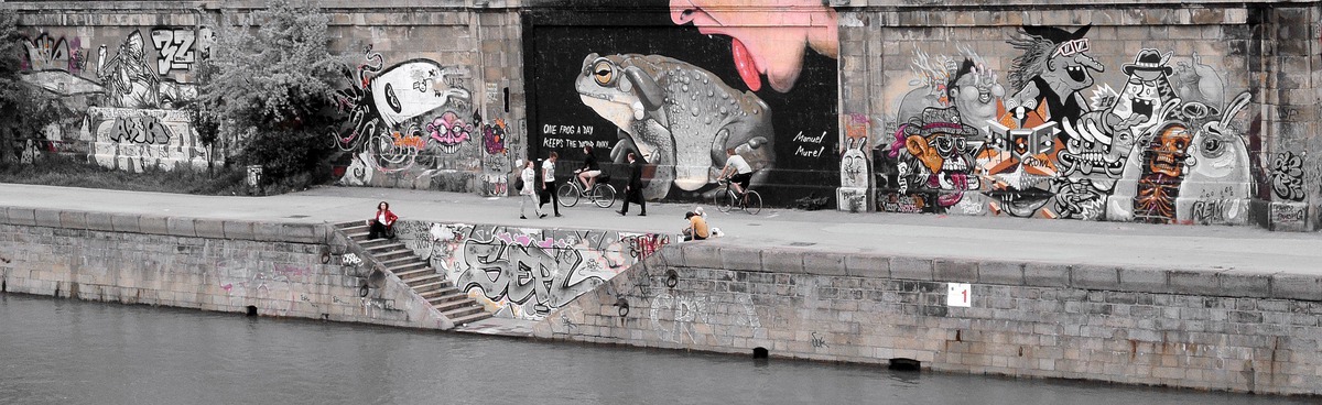 Streetart along the canal